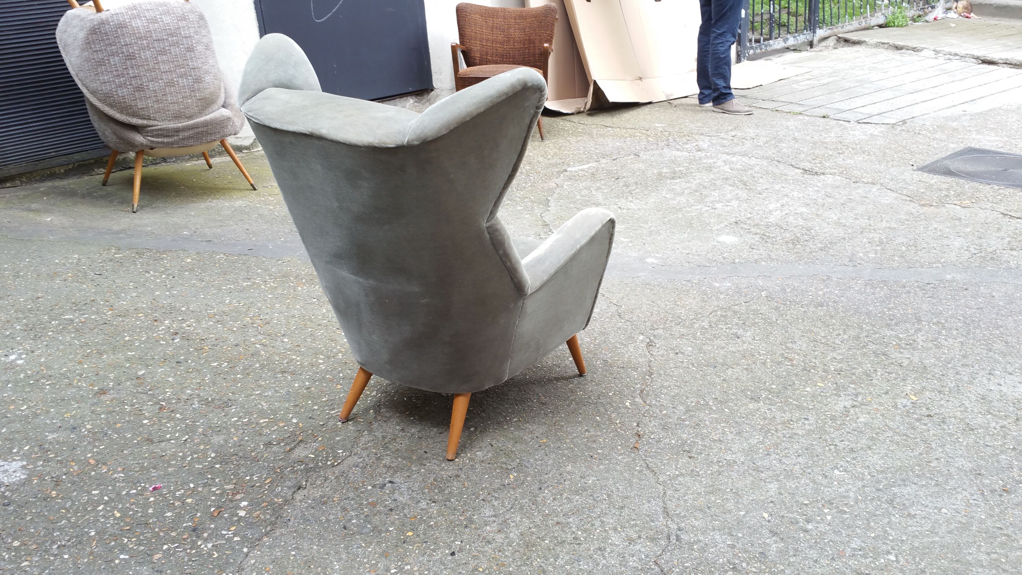 Exceptional Chair has ears Wingback chair years 50