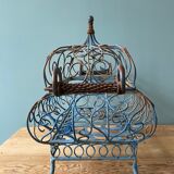 Decorative wrought iron basket
