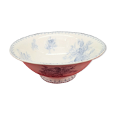 Salad bowl in earthenware Sarreguemines model Flora