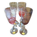 Lot de verres artisanaux , Palais du verre