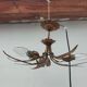 Golden leaf chandelier