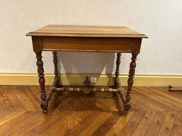 Small antique wooden desk Henri II 2 tables