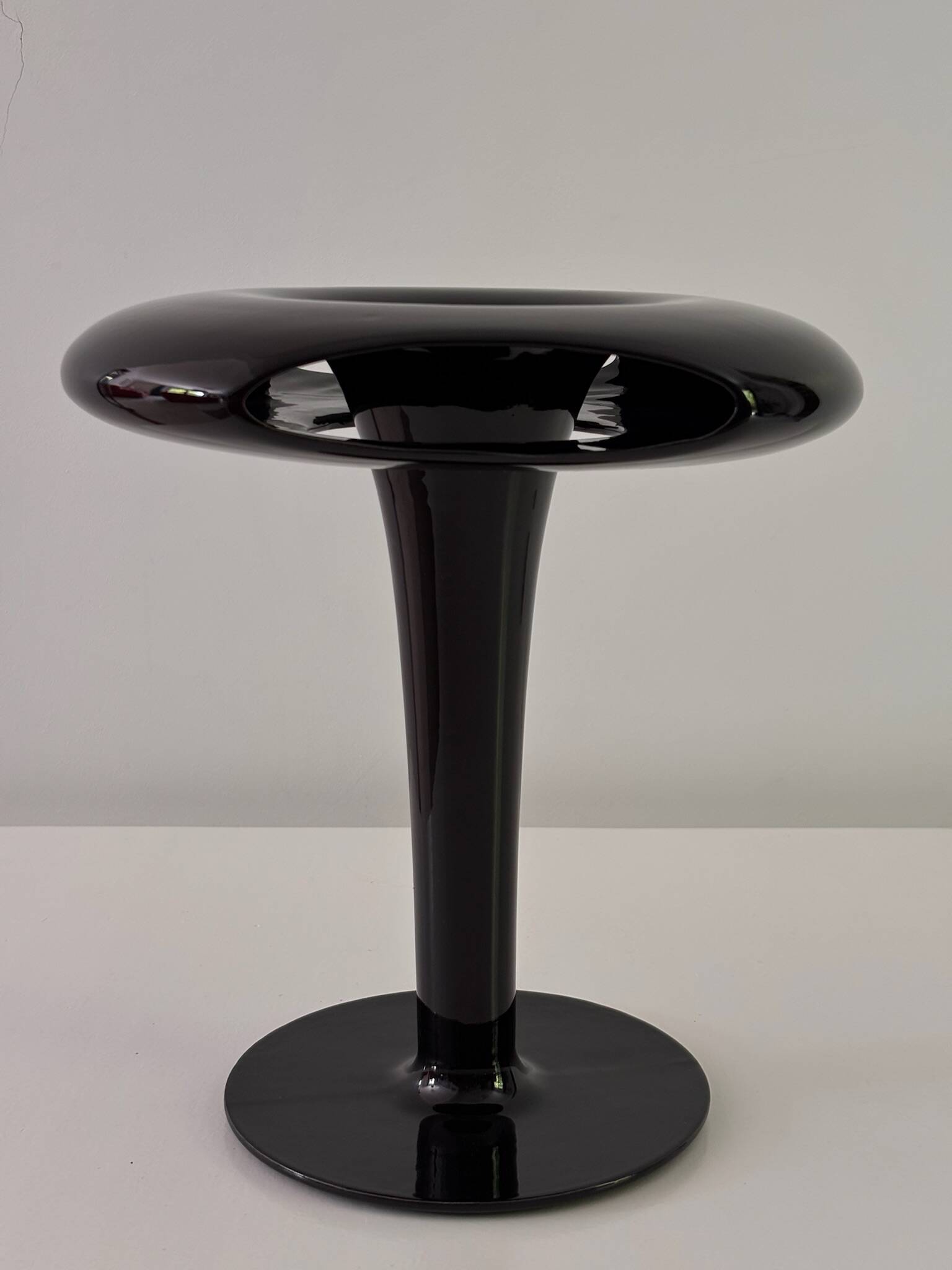 Sci-Fi Vase by Marc Newson for Cor Unum 1993 Glazed Black Ceramic Signed Ra