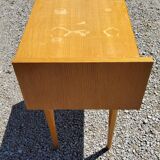 Bedside table in blond oak 1950