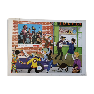 Educational poster - scene of everyday life