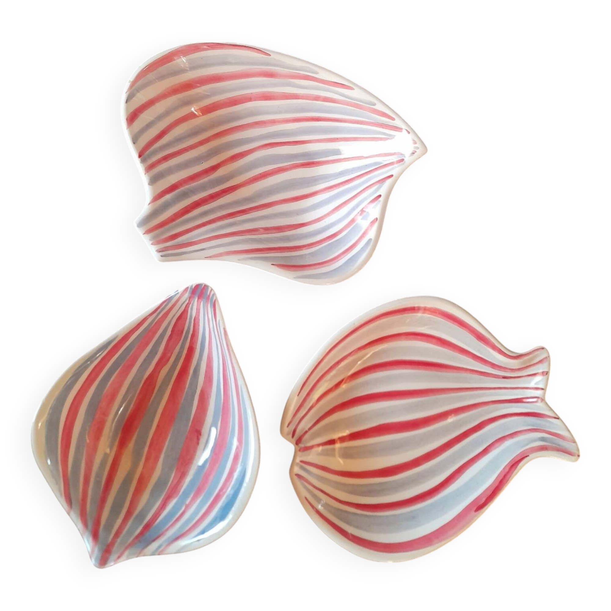 Alessio Tasca striped bowls, 1960.