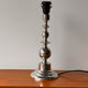 Mid-century Scandinavian sculptural lamp chrome 1970