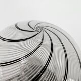 Murano Glass Swirl Floor Lamp with Three Light Points Mid Century 70s