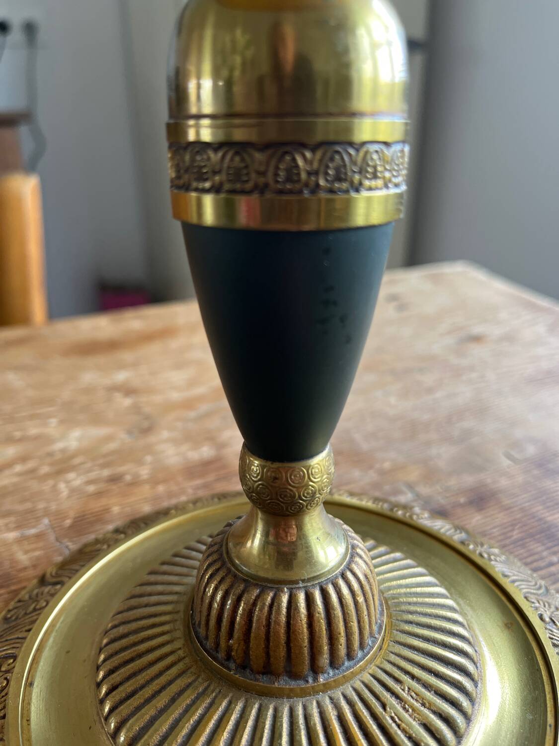 Vintage brass living room lamp