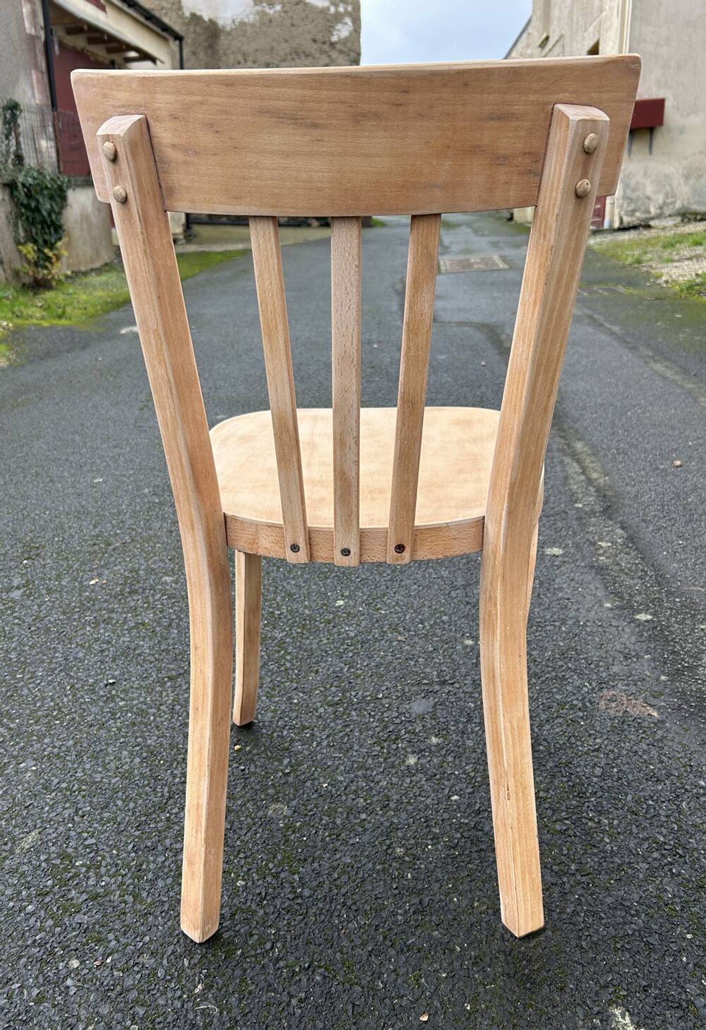 Set of 6 Baumann chairs No. 43, raw wood, ready to paint or sand