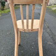 Set of 6 Baumann chairs No. 43, raw wood, ready to paint or sand