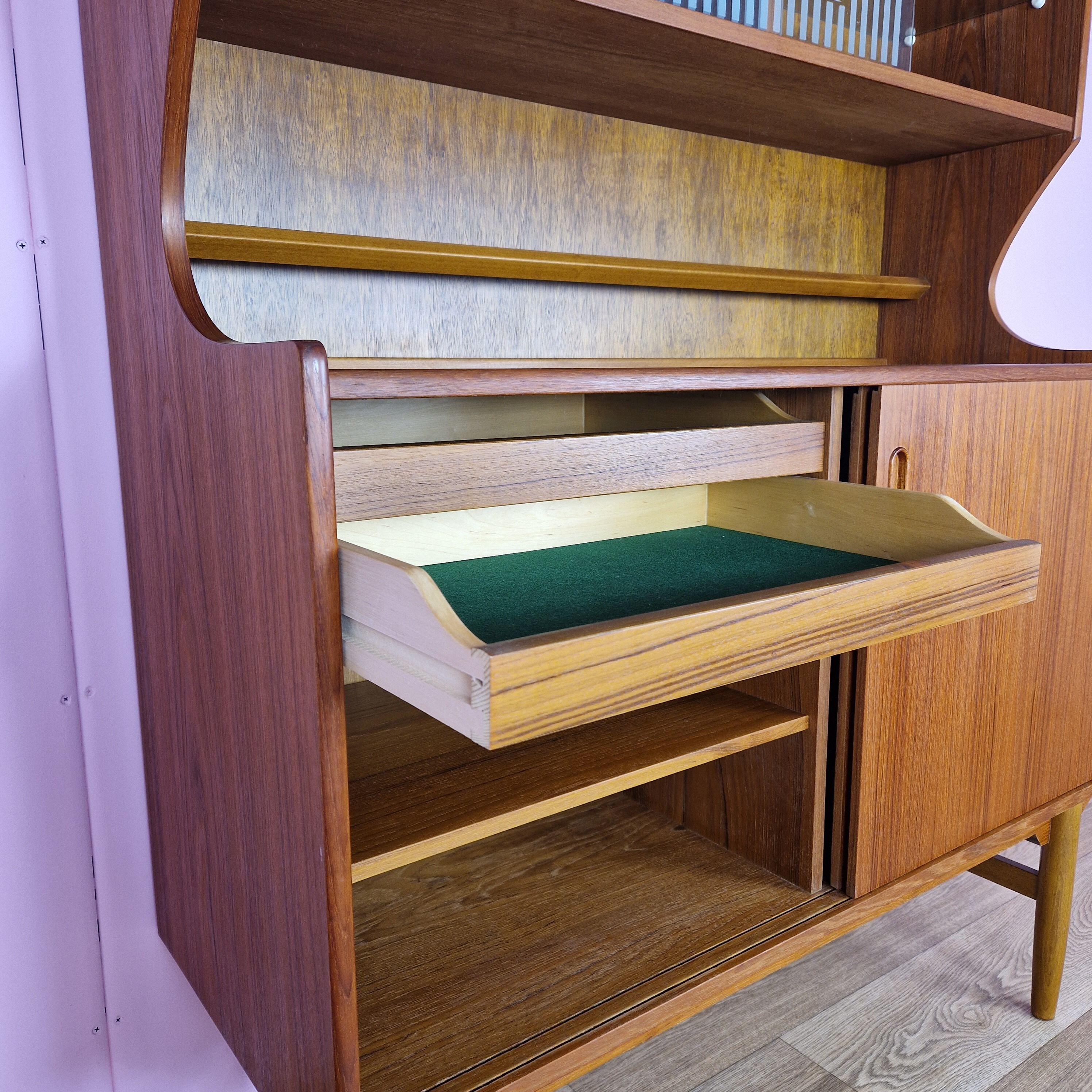Vintage Norwegian Teak Highboard, 1960s