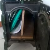 Poele en fonte émaillée pour déco