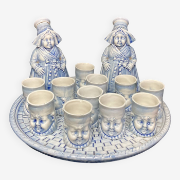 Schäfer und Vater German porcelain liqueur service early 20th century