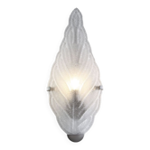 Applique murale en verre de Murano graniglia « leaf » transparente by simoeng