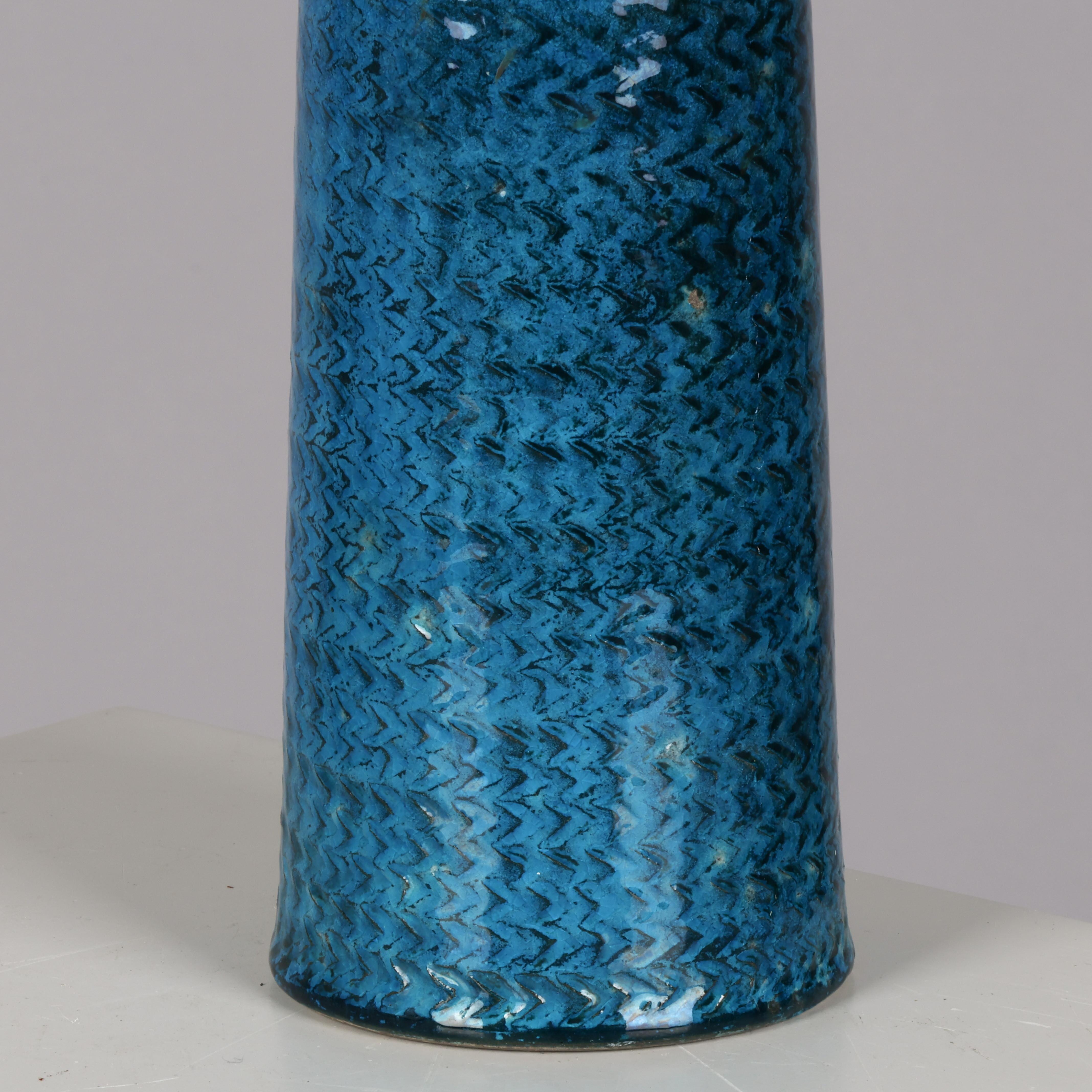 Nils Kahler table lamp in ceramic by Herman A. Kähler, Denmark, 1960 signed.