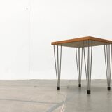 Vintage side table with hairpin legs from Denmark by Pin Age.