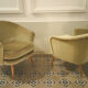 Organic Chair Danish Scandinavian years 50 / 60 ice green vintage