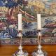 Pair of silver candlesticks