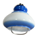 A vintage blue and white Space Age pendant by Harvey Guzzini, 1970.