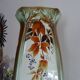 Earthenware column KG Lunéville vine leaves Art Nouveau 1920 - 81.5 cm