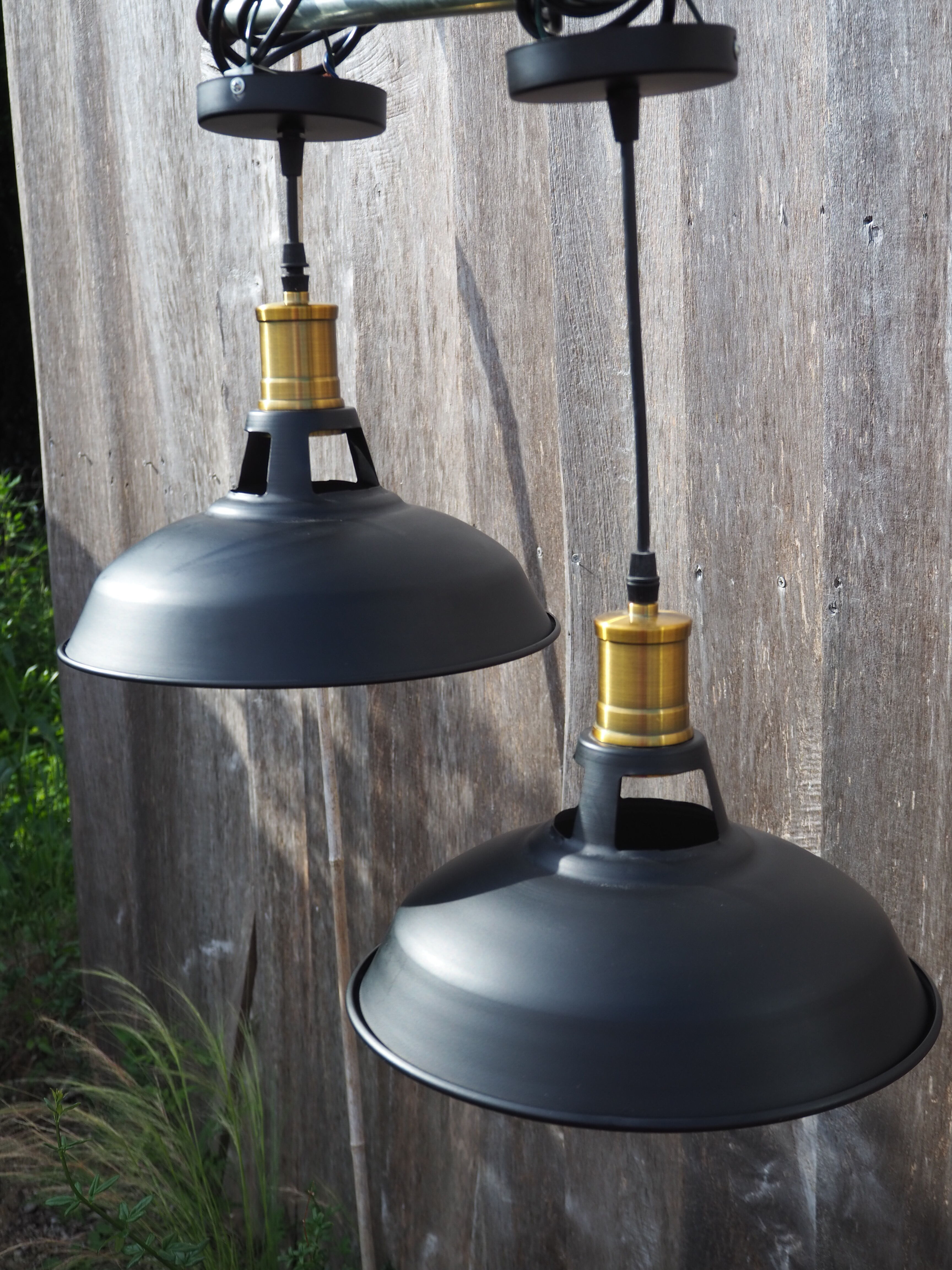 Pair of contemporary hanging Industrial style light