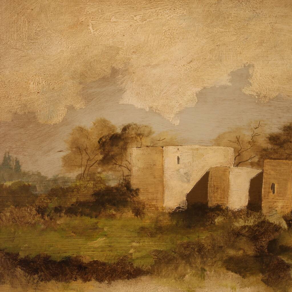 20th century Italian signed landscape painting