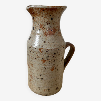 Vintage stoneware pitcher carafe vase