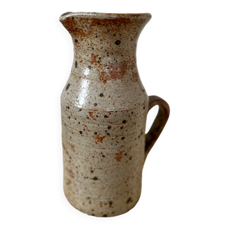 Vintage stoneware pitcher carafe vase