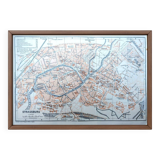 Printed in 1914, map of Strasbourg.