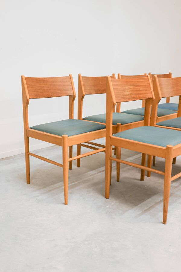 Chaises de salle à manger scandinaves, années 1970