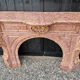 Impressive Napoleon III fireplace in violet brocatelle marble from Spain, circa 1880.