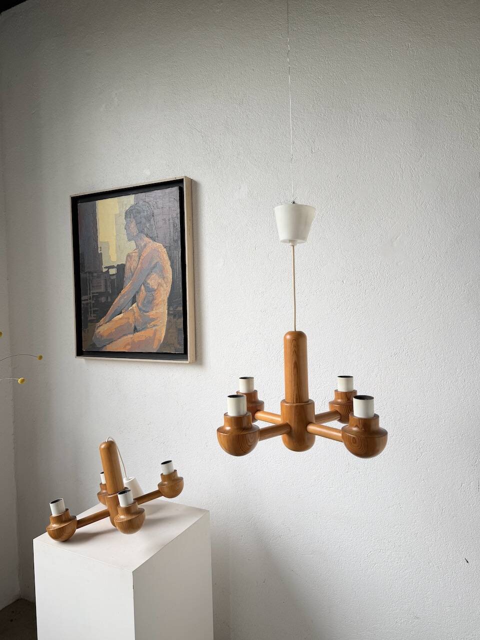Paire de suspensions Ikea en pin 1980