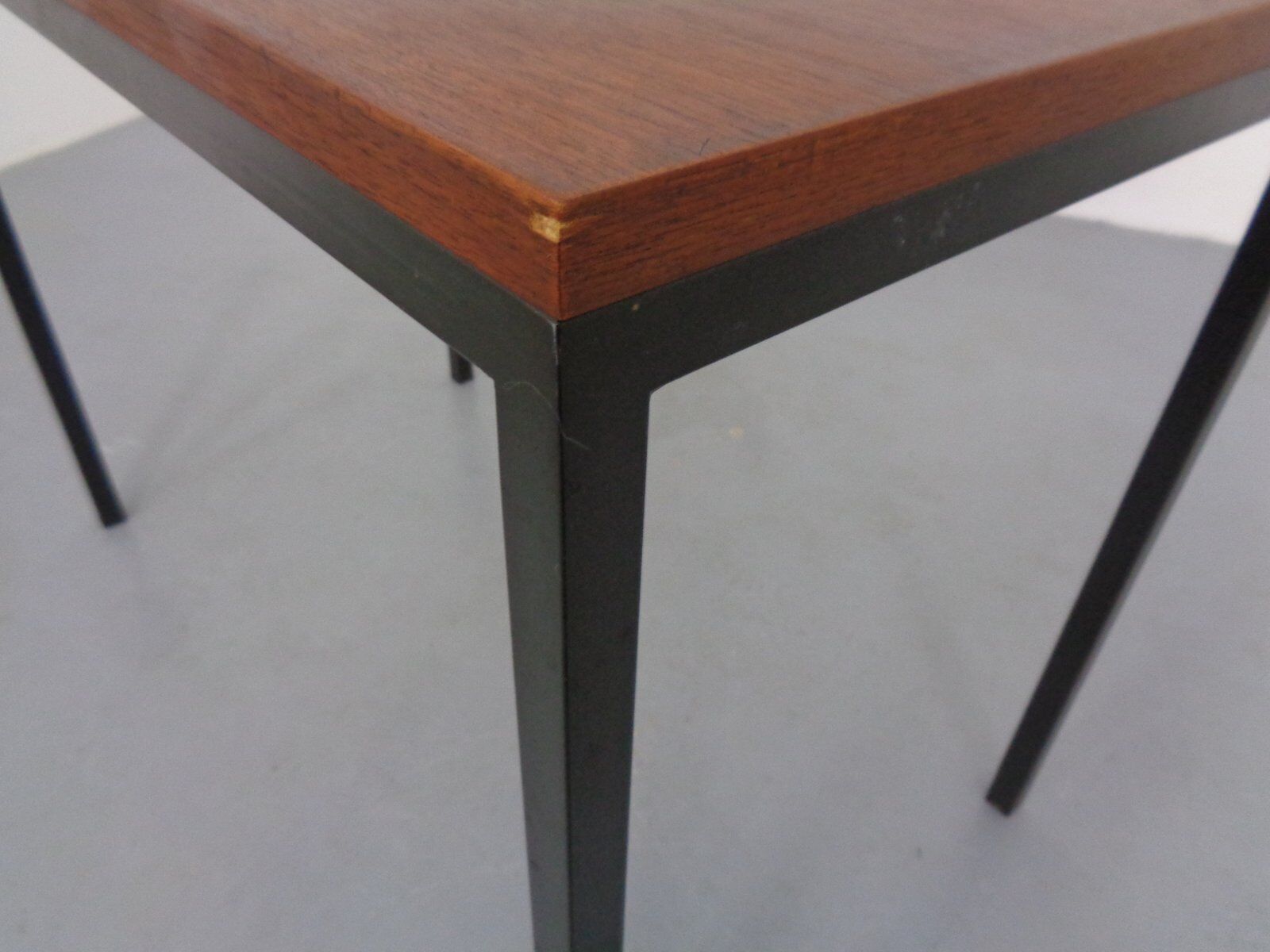 Vintage Teak and Steel Desk, Denmark, 1960s