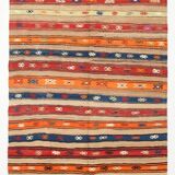 Shades Of Multicolor Turkish Kilim Rug, 142x231Cm