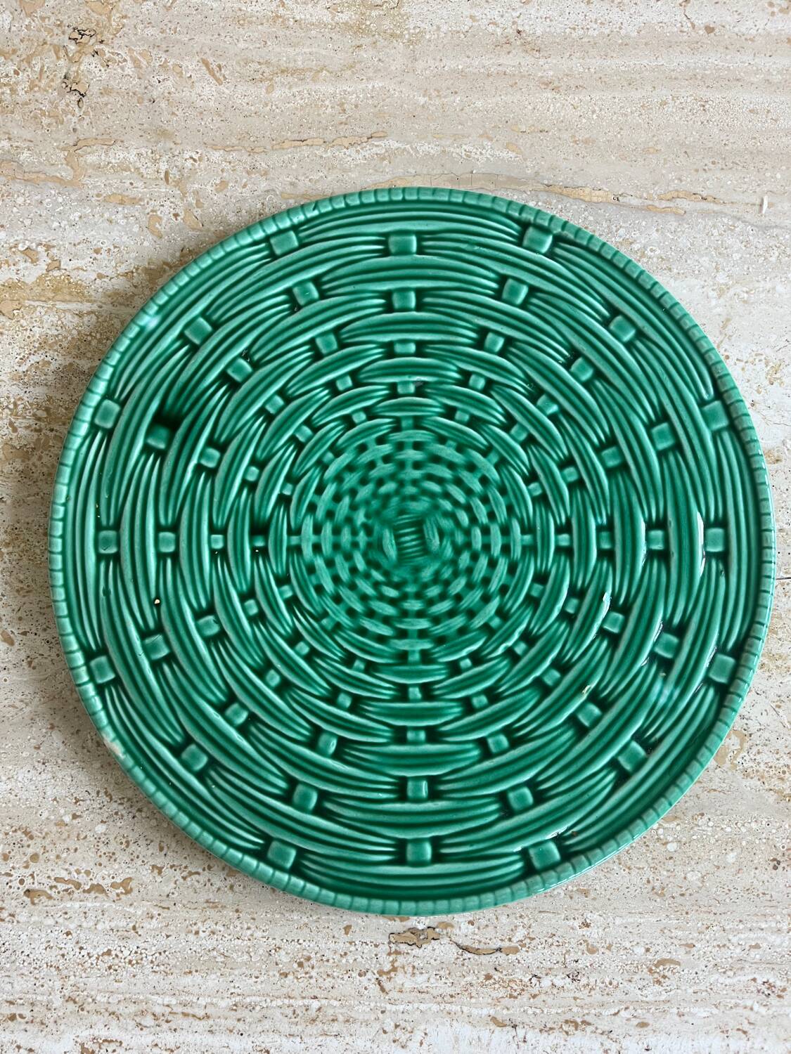 Sarreguemines woven ceramic trivet