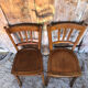 Pair of bistrot chair luterma vintage wood