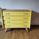 Vintage chest of drawers restyled feet compass