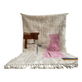 Tapis berbère traditionnel artisanal fait main