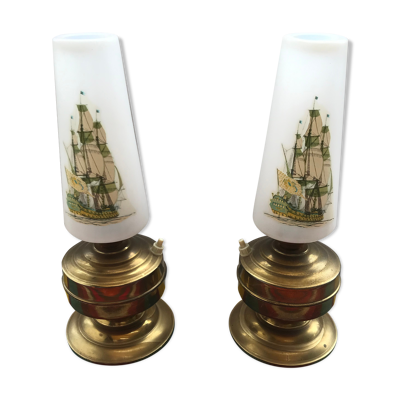 Paire de lampes anciennes