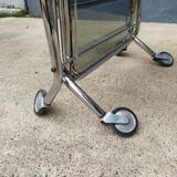 Vintage chrome bar cart