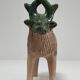 Vase picnic zoomorphic cow ceramic 70s