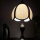 Tin lamp, stained glass, mushroom