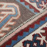 3x13 Black & Blue Vintage Persian Runner Rug, 80x398Cm