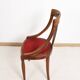 Chaise gondole Art Déco en bois massif
