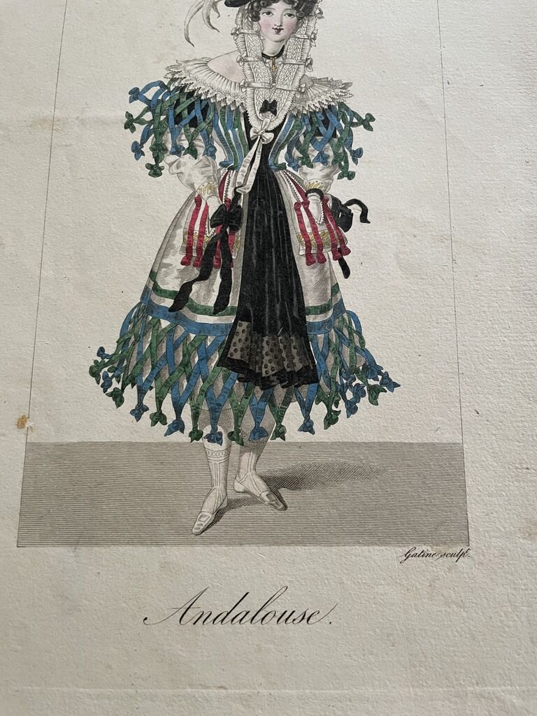 Board of the diary of ladies and fashions 1827
