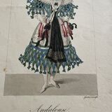 Board of the diary of ladies and fashions 1827