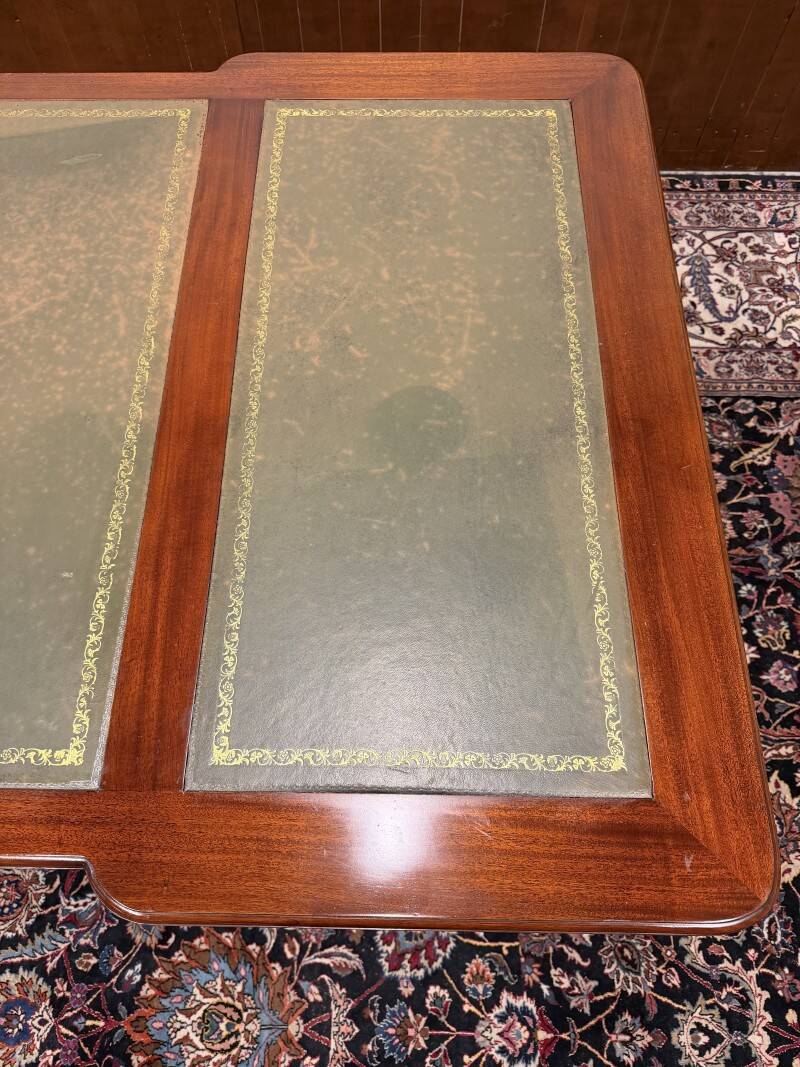 Classic English Mahogany Desk Partnerdesk