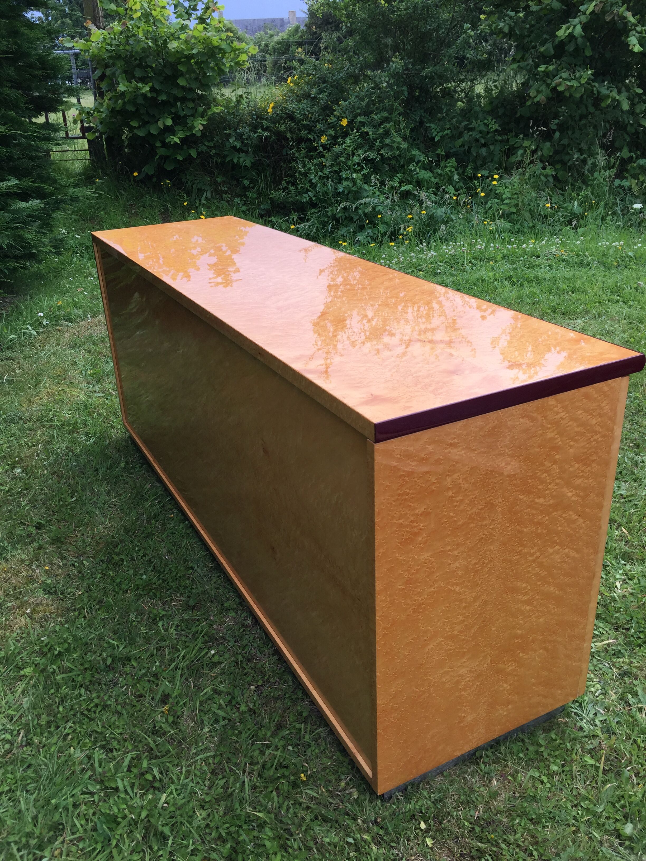 Vintage sycamore sideboard Mario Sabot 1970