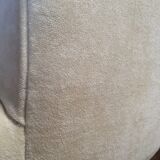 Armchair toad ecru alcantara